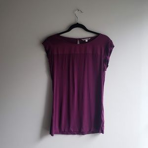 Maroon Banana Republic Soft Blouse